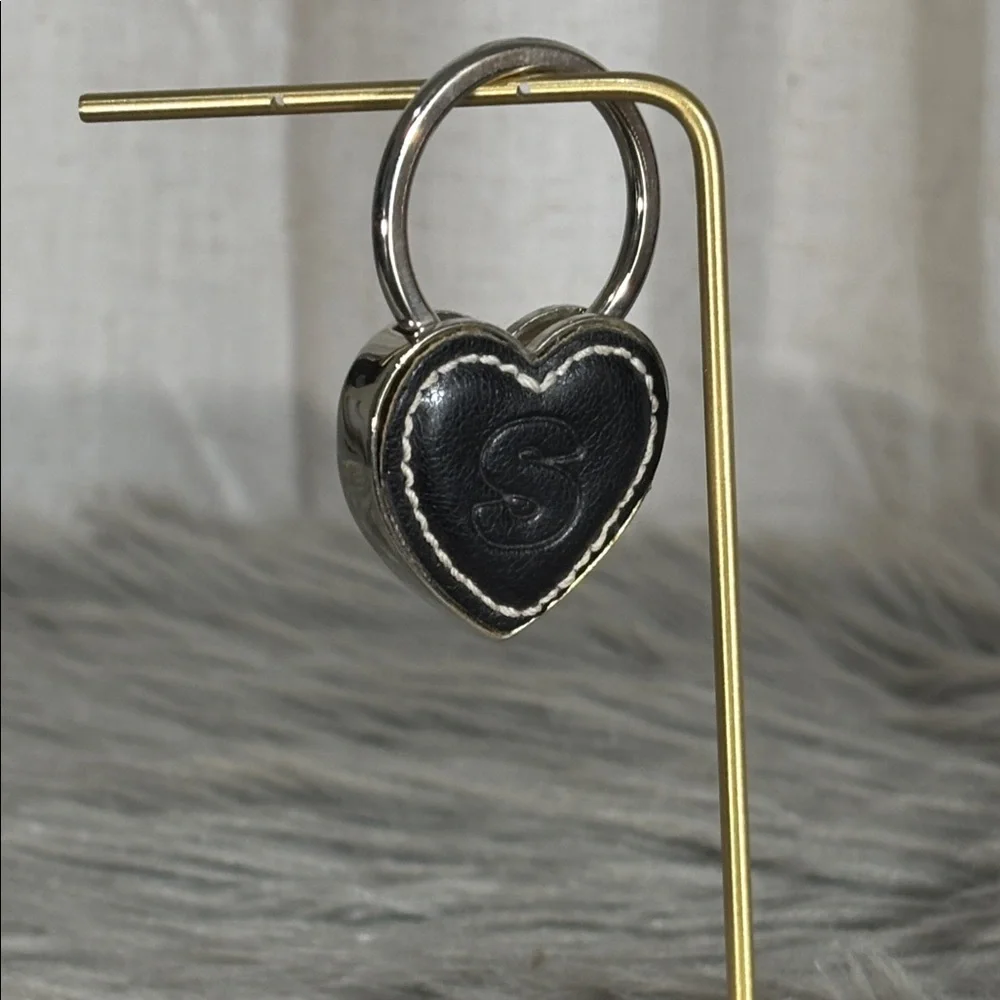 Black Heart-Shaped Keychain